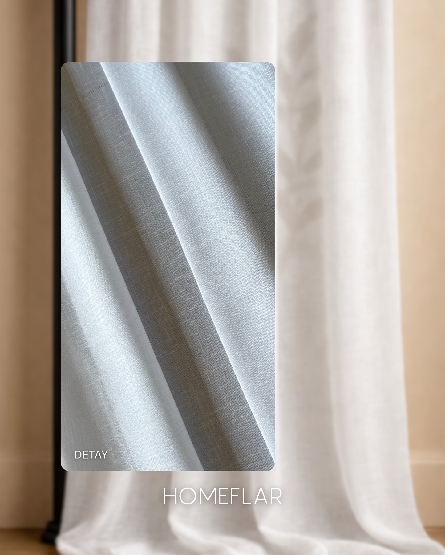 Moon Armür Tül Perde | İNCE YUMUŞAK KETEN TÜL PERDE | MODERN | DOĞAL