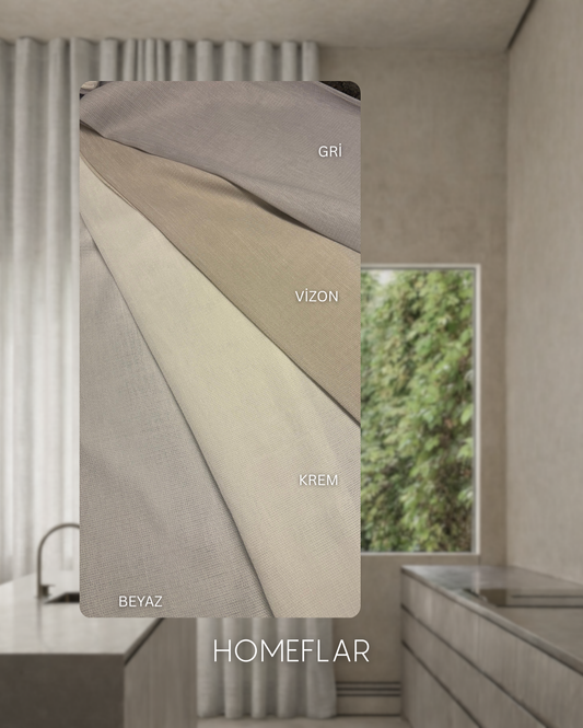 Güneş Armür Tül Perde | MODERN | DOĞAL