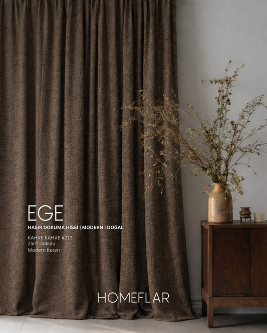 Ege Fon Perde | HASIR DOKUMA HİSSİ | MODERN | DOĞAL