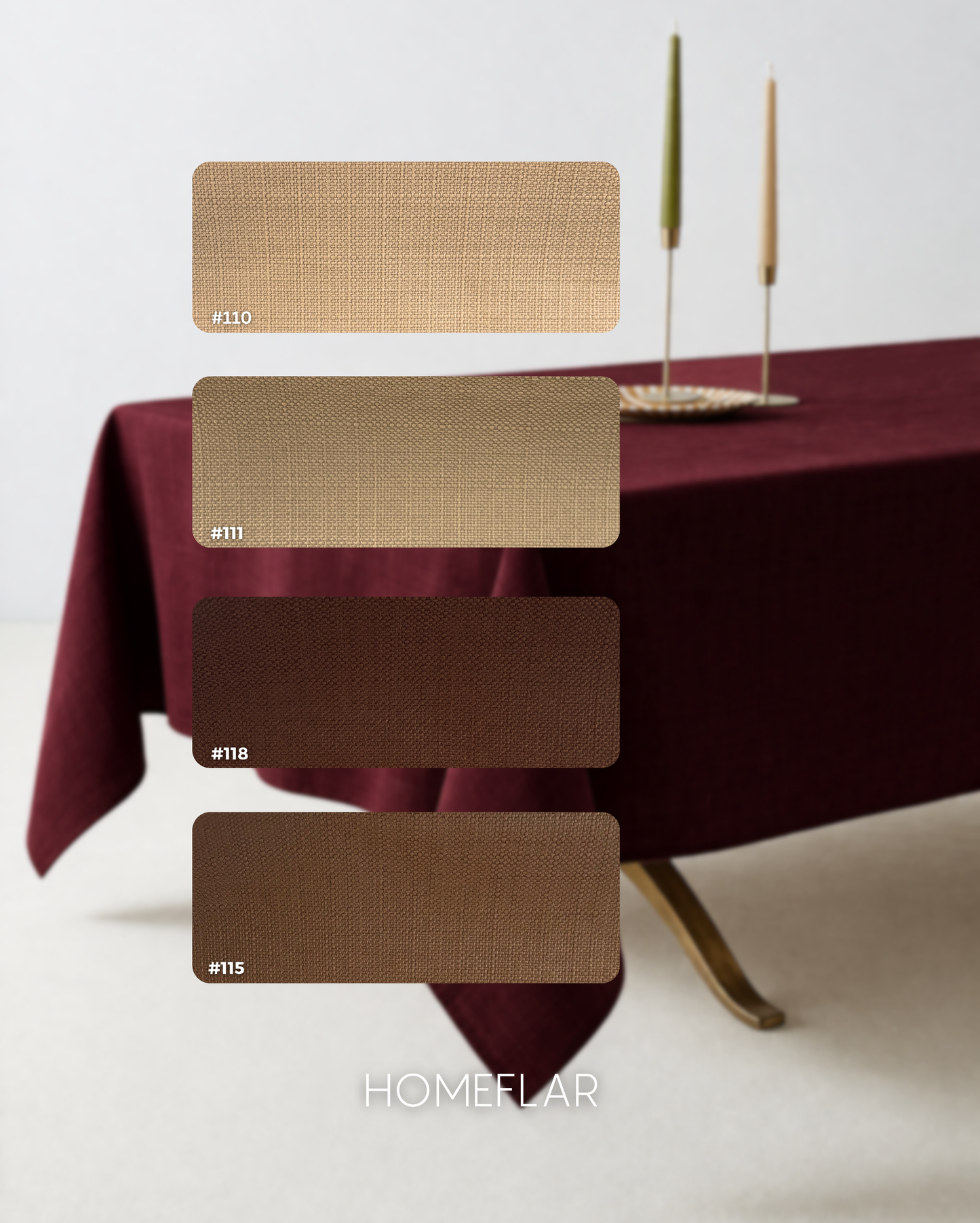 Masa Örtüsü | TOPRAK SERİSİ | Keten Görünümlü