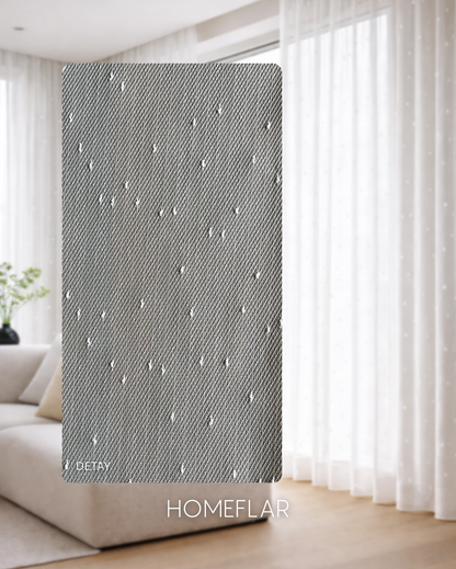 Eylül Armür Tül Perde | YAĞMUR DAMLA DETAYLI TÜL PERDE | KETEN | BAMBU