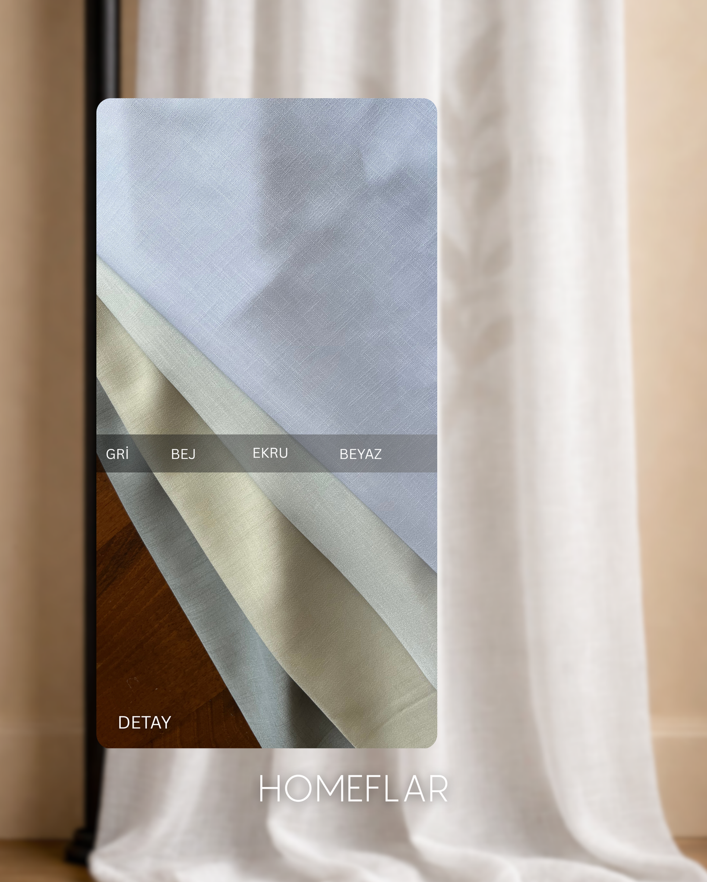 Moon Armür Tül Perde | İNCE YUMUŞAK KETEN TÜL PERDE | MODERN | DOĞAL