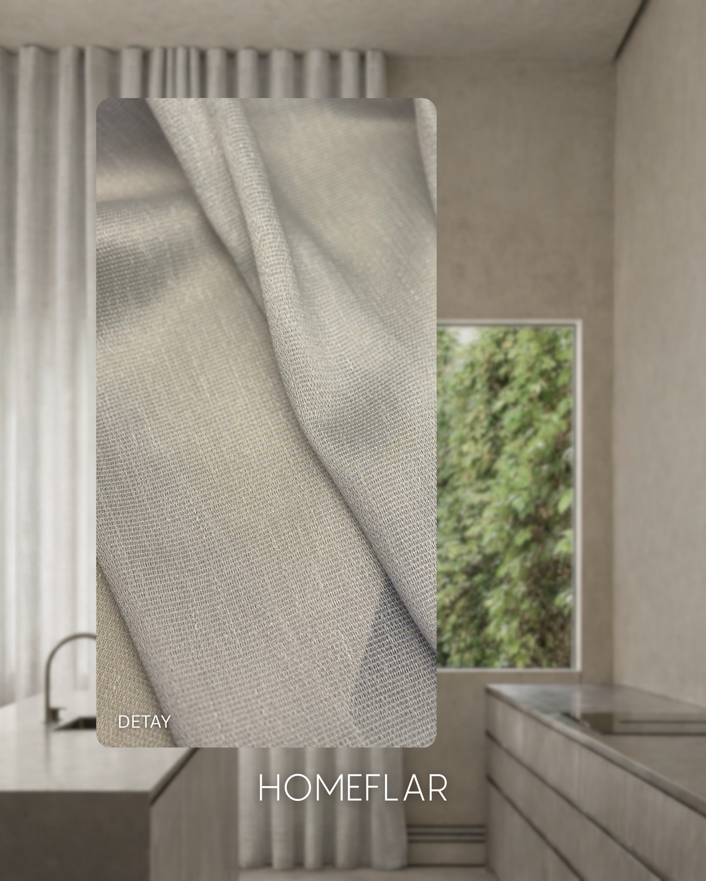 Güneş Armür Tül Perde | MODERN | DOĞAL