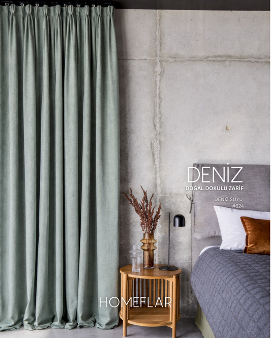 Deniz Fon Perde | DOĞAL DOKULU