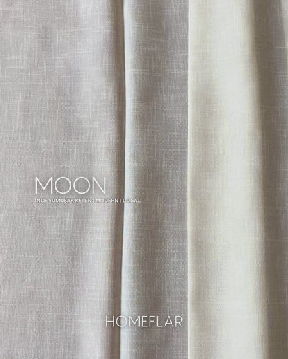 Moon Armür Tül Perde | İNCE YUMUŞAK KETEN TÜL PERDE | MODERN | DOĞAL