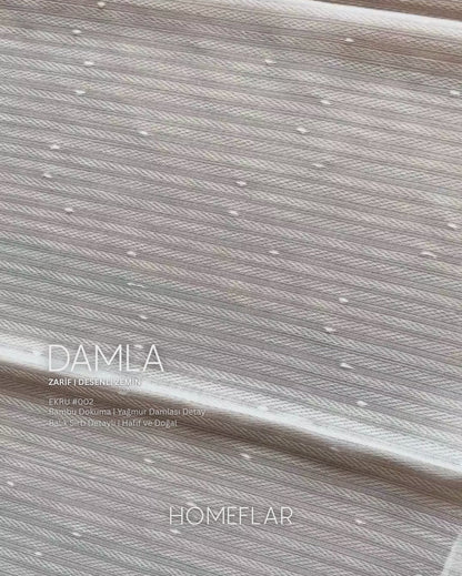 Damla Armür Tül Perde | ZARİF | DESENLİ ZEMİN