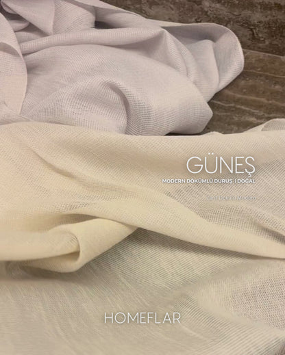 Güneş Armür Tül Perde | MODERN | DOĞAL
